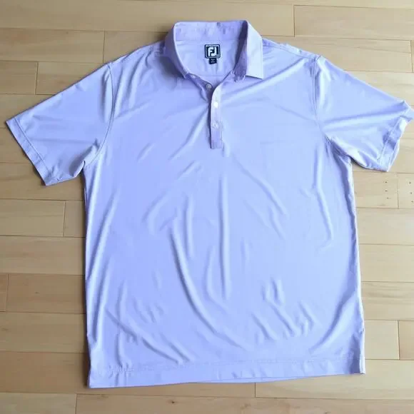 FootJoy Men's Polo Shirt - Light Purple - Picture 1 of 5